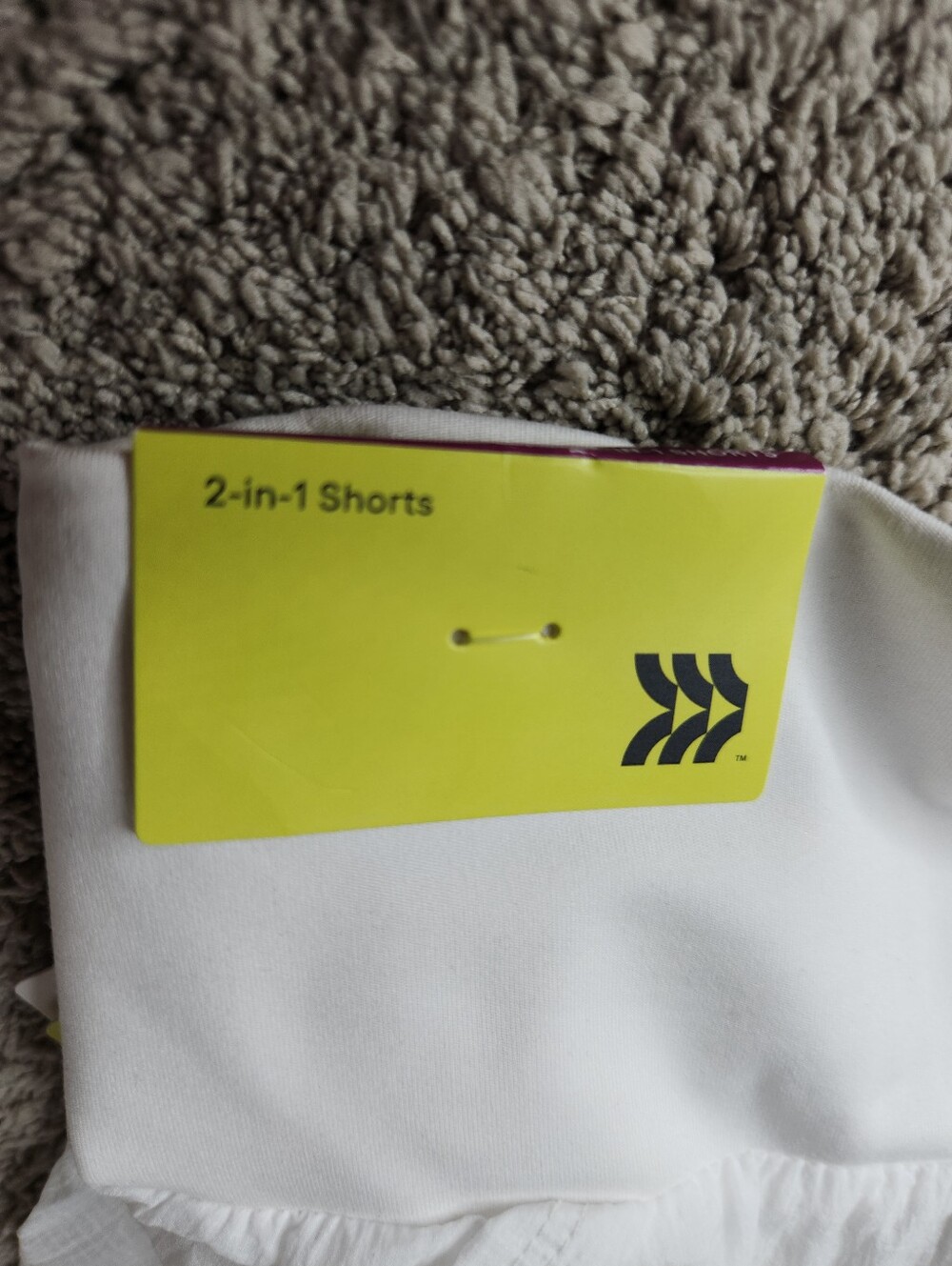 Women's Woven High-Rise 2-in-1 Run Shorts 3" - All In Motion White XXL - Picture 16 of 16